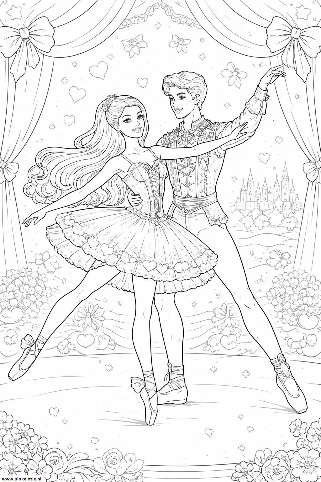 Kleurplaat Ballet
