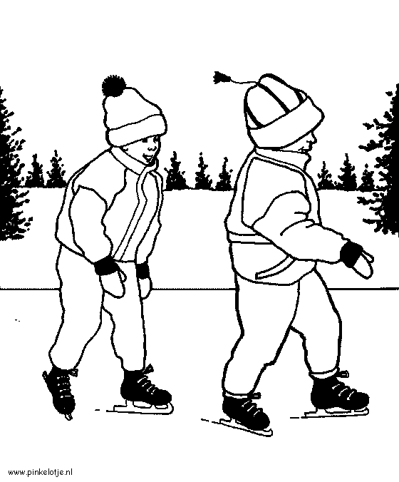 Kinderen op de schaats